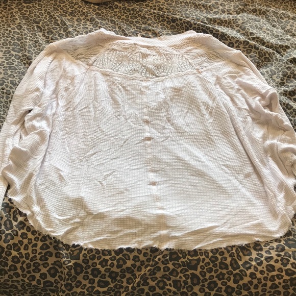 Free People white Spring Valley Henley - Picture 6 of 6